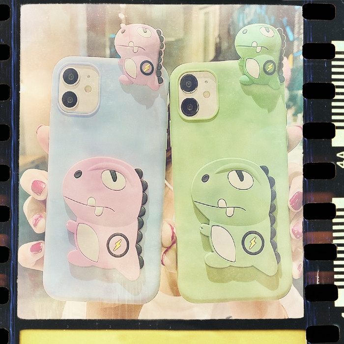 리스트! 애플 아이폰 12 11 PRO MAX 프로 맥스 귀여운 공룡 캐릭터 입체 핸드폰 케이스제품!