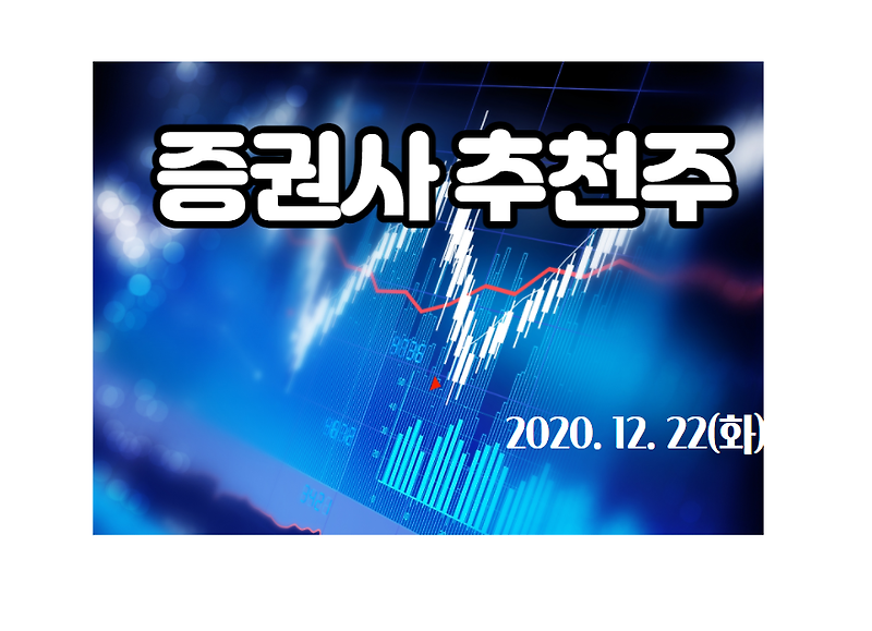 증권사 관심종목  【2020.12.22,화】