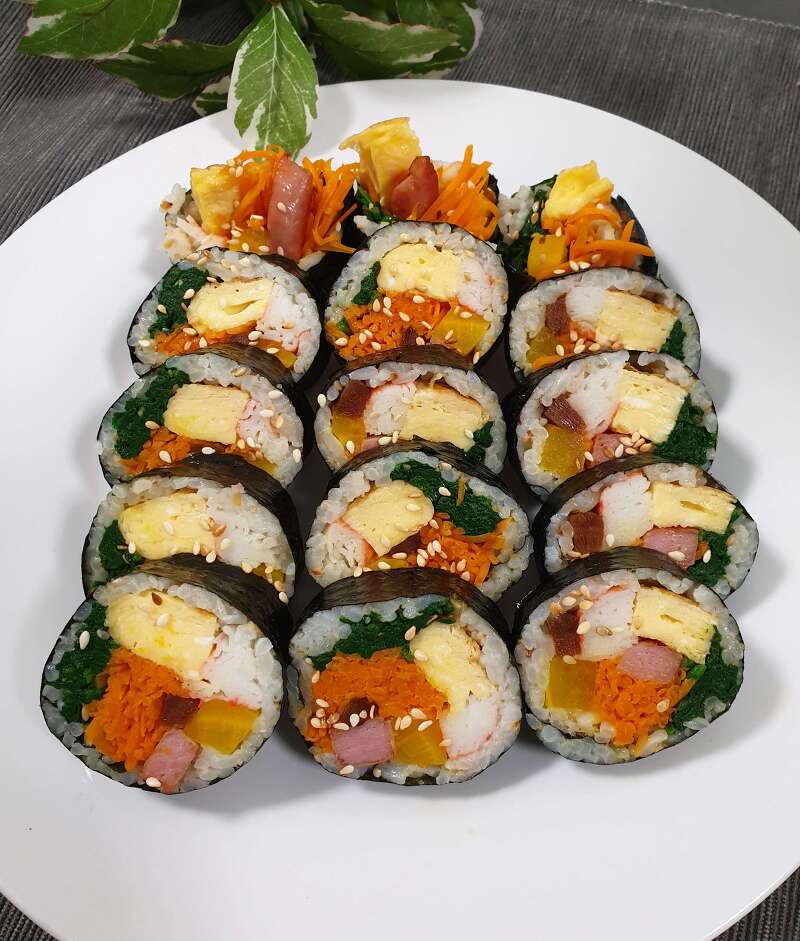김밥 맛있게 싸는 법 기본 김밥, 야채 김밥