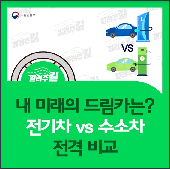 내 미래의 드림카는?…‘전기차 vs 수소차’ 전격 비교_국토교통부