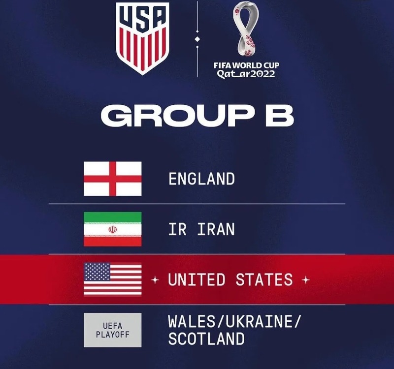 카타르 월드컵 본선B조 경기 일정 잉글랜드 이란 미국 웨일즈 플레이오프