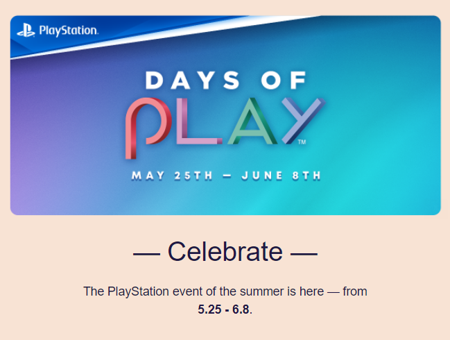 PlayStation Days of Play: 큰 할인에는 시작 날짜와 종료 날짜가 있습니다.