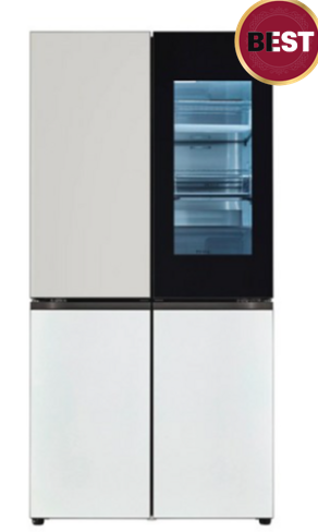 M871AAA551  LG전자 오브제 양문형 냉장고 메탈 노크온 더블 매직스페이스 870L (+방문설치)