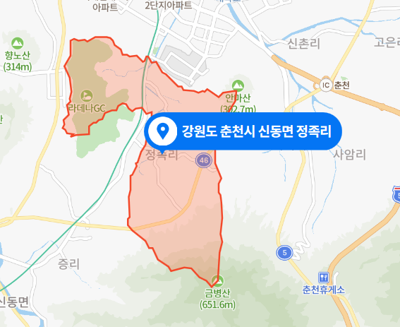 강원도 춘천시 신동면 정족리 화재사고 (2021년 3월 18일)