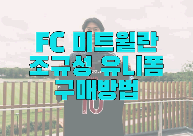 FC 미트윌란 조규성 유니폼 직구 구매 방법, 해외 직구 방법