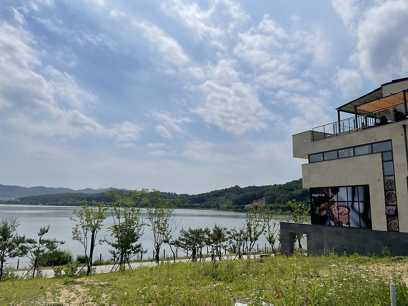 [아산] 충남 아산 가볼만한곳 신정호 통유리 카페 추천 엔제리너스 내돈내산 리얼 방문 후기