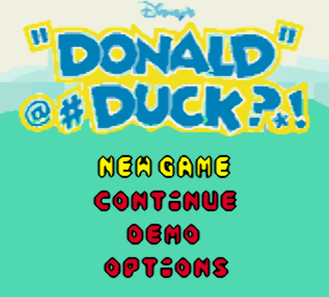 (GBC / USA) Donald Duck Quack Attack - 게임보이 컬러 북미판 게임 롬파일 다운로드