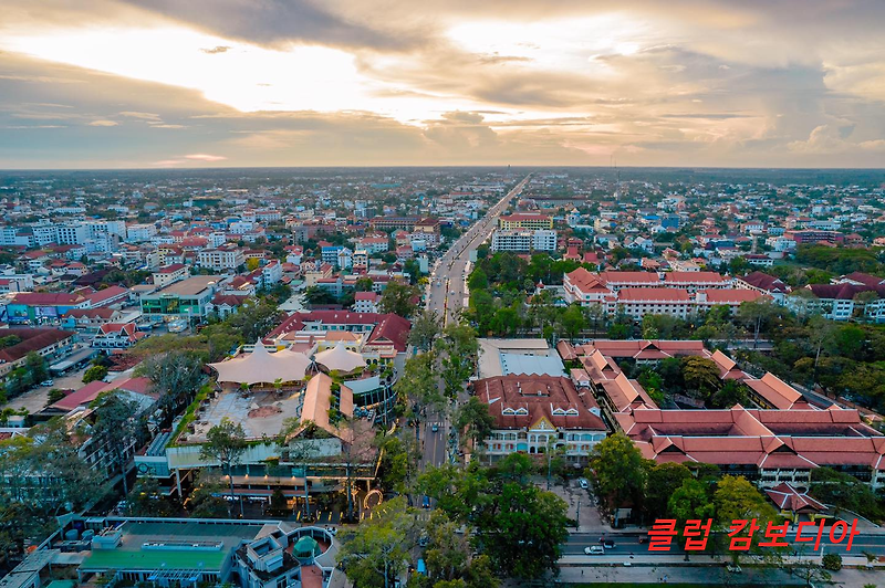 캄보디아 여행, 시엠립 도시정비사업 이후 확 바뀐 도시환경