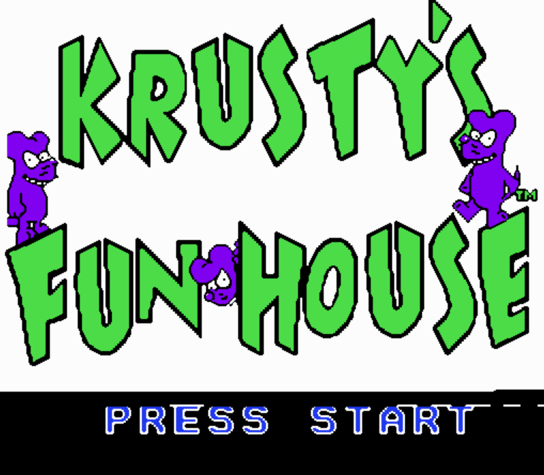 NES ROMS - Krusty's Fun House (EUROPE / 유럽판 롬파일 다운로드)