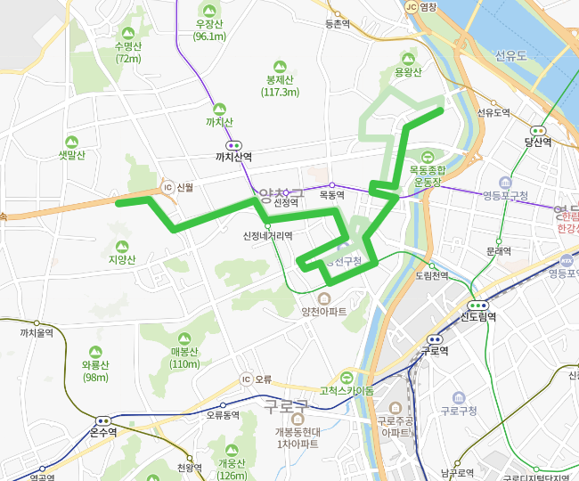 [서울] 6624번버스 노선, 시간표 :  국립과학수사연구소, 양천구청역, 이대목동병원