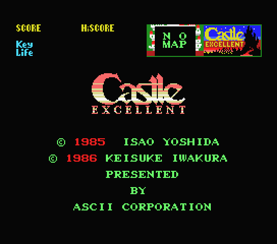 Castle Excellent - MSX (재믹스) 게임 롬파일 다운로드