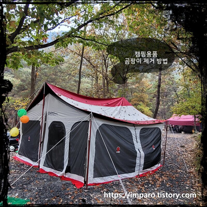 [캠핑용품] 캠핑용품, 텐트나 타프 곰팡이 제거 방법