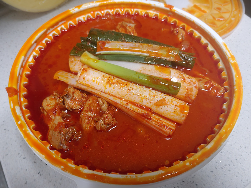 용현동 정정아식당 닭볶음탕 내돈내먹 포장 후기