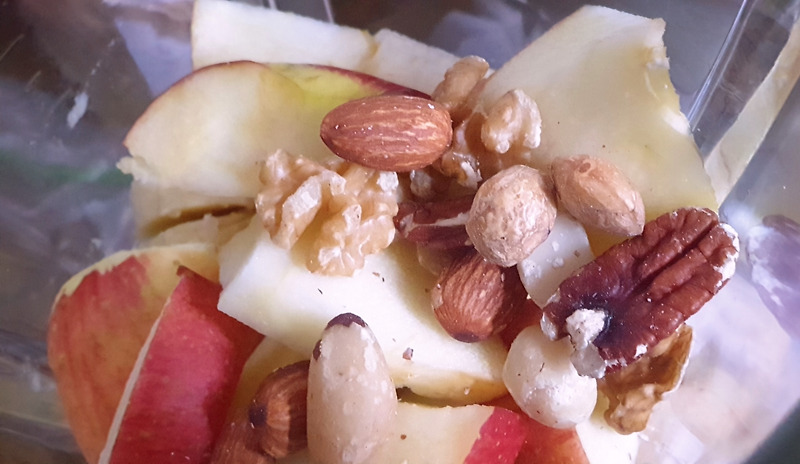 매일  과일 갈아 먹기-사과 바나나 한라봉 라떼 도전