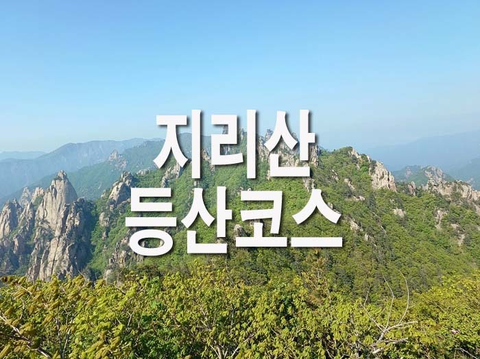 지리산 등산코스 & 소요시간(+중산리,노고단,백무동)