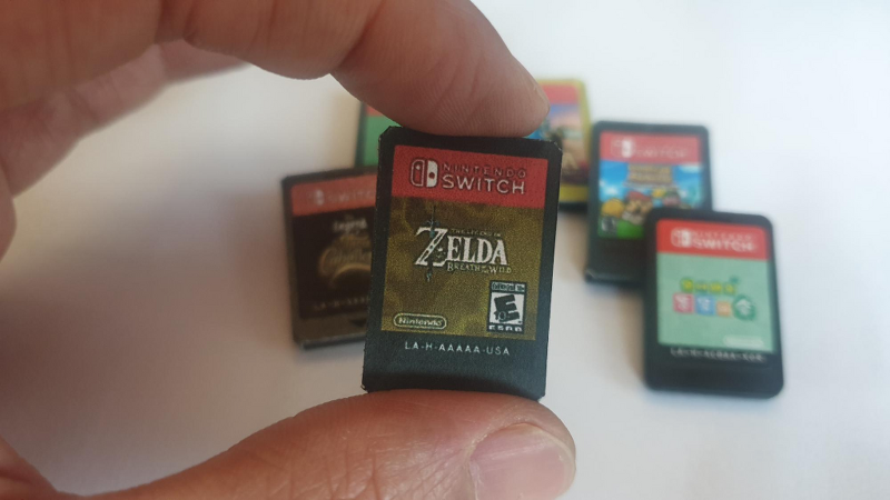 닌텐도스위치 게임칩 만들기 종이모형 Nintendo Switch Game card papercraft
