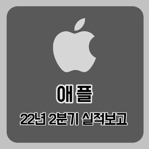 애플의 2분기 실적 보고(아이폰14의 가격이 오르는 이유)