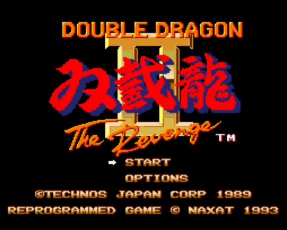 (NAXAT) 더블 드래곤 2 더 리벤지 - ダブルドラゴンII ザ・リベンジ Double Dragon II The Revenge (PC 엔진 CD ピーシーエンジンCD PC Engine CD - iso 파일 다운로드)
