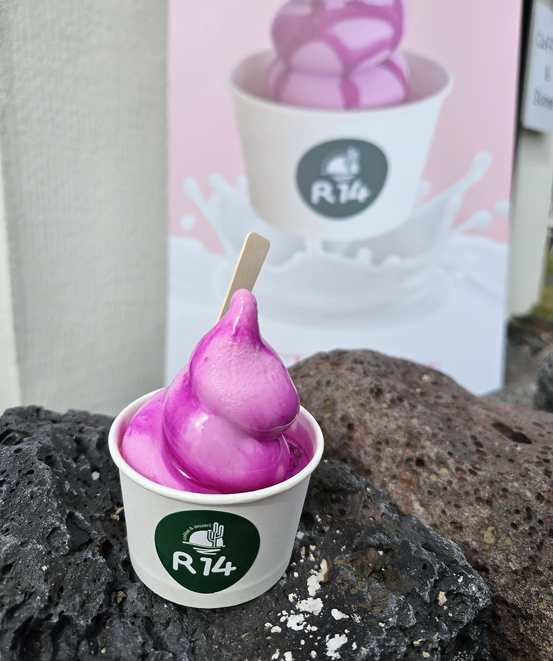 [제주] R14 - 백년초 소프트 아이스크림