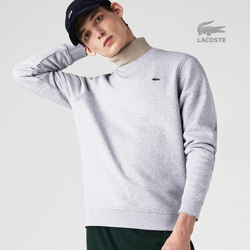 라코스테 20FW COTTON 블렌드 기모 맨투맨 GRY