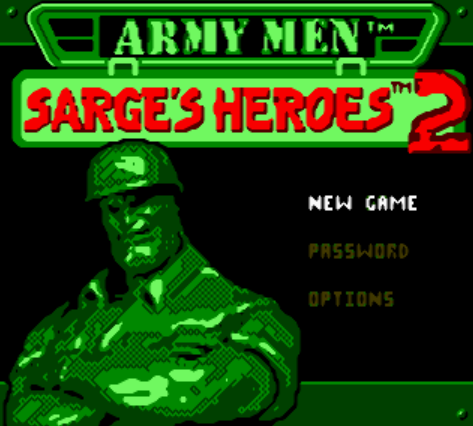 (GBC / USA) Army Men Sarge's Heroes 2 - 게임보이 컬러 북미판 게임 롬파일 다운로드