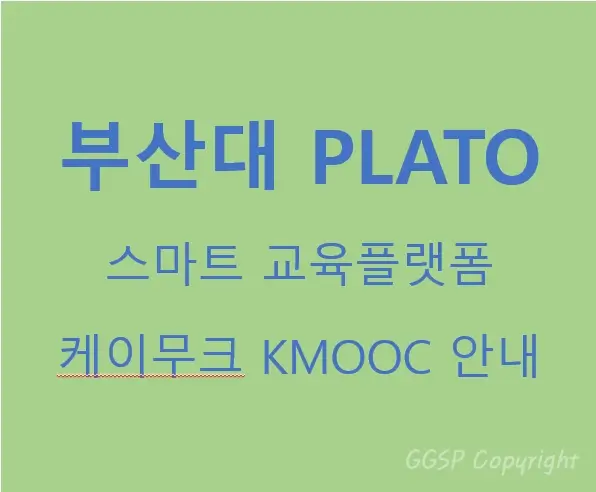 부산대 플라토 PLATO 스마트 교육플랫폼 | 케이무크 KMOOC 안내