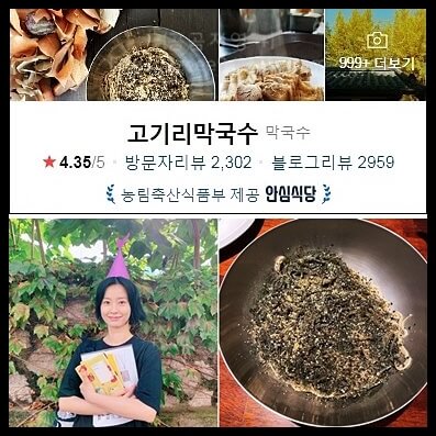 배우 정유미 픽! 고기리막국수 (들기름막국수집 정보+레시피)