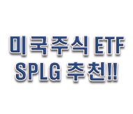 미국 지수 ETF SPLG 싸다. 이걸로 복리 주식투자하자!!!