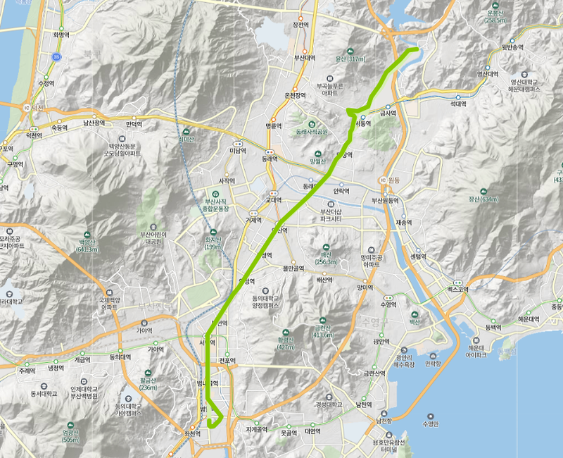 부산 99번버스 노선, 시간표 :: 세웅병원, 시청, 양정역, 범내골역, 범일역