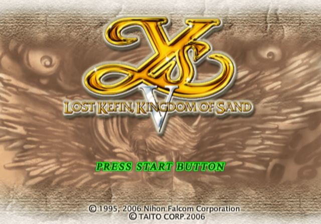 타이토 / 액션 RPG - 이스 5 로스트 케핀, 킹덤 오브 샌드 イースV ロスト ケフィン キングダム オブ サンド - Ys V Lost Kefin, Kingdom of Sand (PS2 - iso 다운로드)