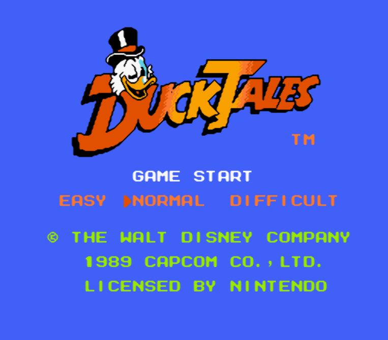 NES ROMS - DuckTales (EUROPE / 유럽판 롬파일 다운로드)