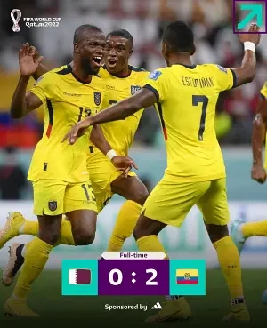 카타르 에콰도르 축구 경기 결과 기록