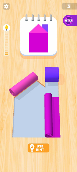 스마트폰 전용 퍼즐 Color Roll 3D