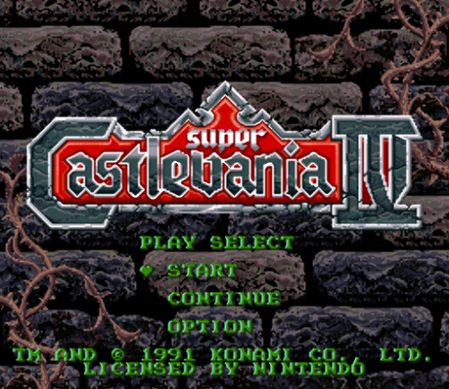 슈퍼패미컴 / SFC - 북미판 (USA) 슈퍼 캐슬배니아 4 개조롬 (Super Castlevania IV Uncensored Hack Version 1.1)