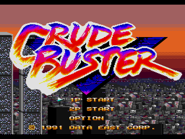 Crude Buster (메가 드라이브 / MD) 게임 롬파일 다운로드