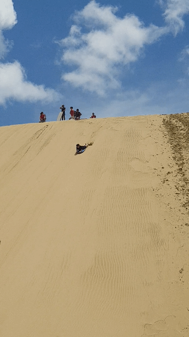 [뉴질랜드 북섬여행 4]뉴질랜드 북섬여행[샌드듄 테파키 사구 모래언덕] 모래썰매와 90마일비치