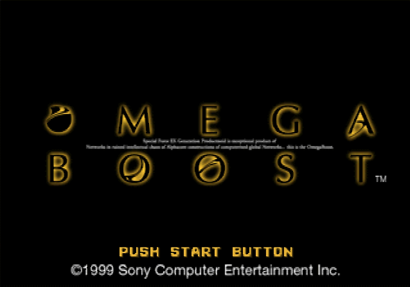 소니 / 액션 슈팅 - 오메가 부스트 オメガブースト - Omega Boost (PS1)