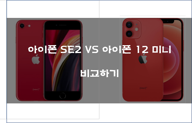 아이폰 SE2, 아이폰 12 미니 비교하기