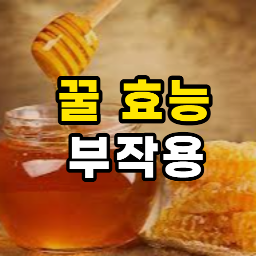 꿀 효능 10가지 및 부작용