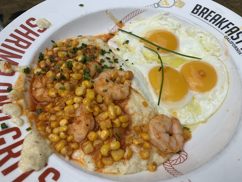 Breakfast Republic - Shrimp and grits