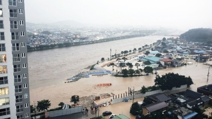 홍수피해 사진