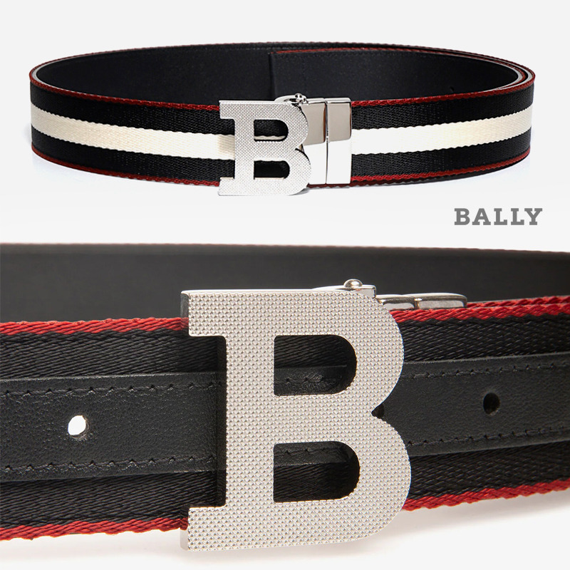 발리 21SS B BUCKLE 신세틱 패브릭 35mm 벨트 BK