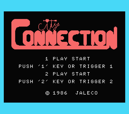 City Connection - MSX (재믹스) 게임 롬파일 다운로드
