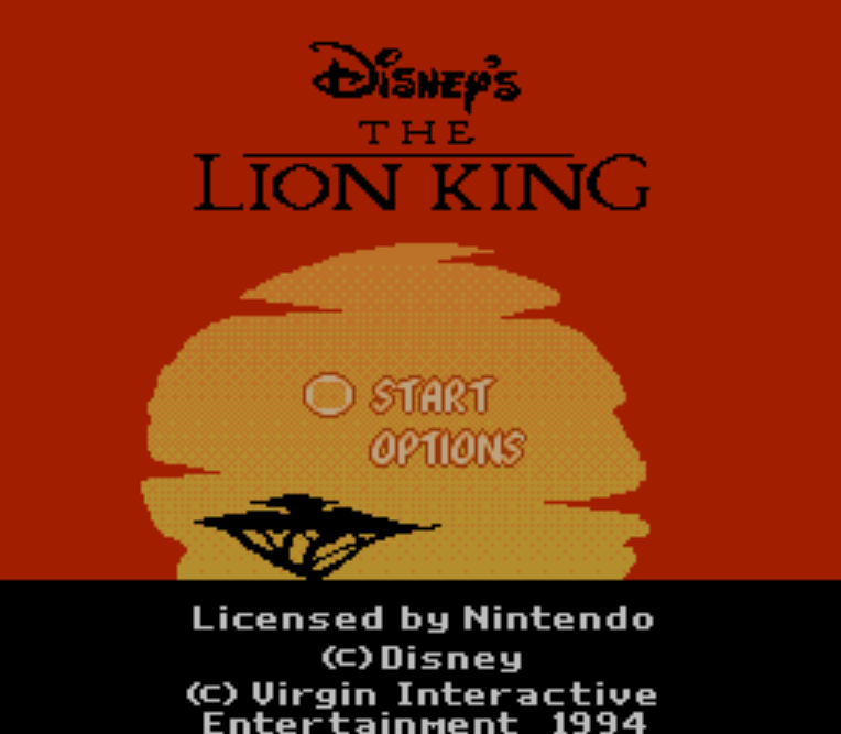 NES ROMS - The Lion King (EUROPE / 유럽판 롬파일 다운로드)