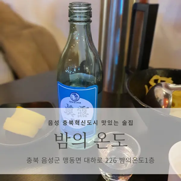 [음성 충북혁신도시 맛있는 술집] 밤의온도_안주 맛집