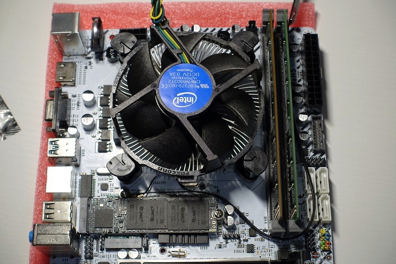 쌩쌩한 현역 CPU i7-4790K 이 탑재된 서브 데스크탑 조립기, m.2 NVMe SSD 방열판 장착 및 ITX케이스 최종 조립  -마무리-