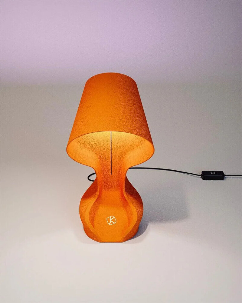 세계 최초 시칠리아 오렌지 껍질로 만든 3D 프린팅 원형 램프 VIDEO:World's first lamp from orange peels