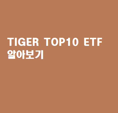[매일 공부] TIGER TOP 10 ETF  매수