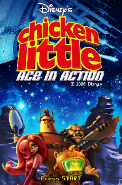 (NDS / USA) Chicken Little Ace in Action - 닌텐도 DS 북미판 게임 롬파일 다운로드