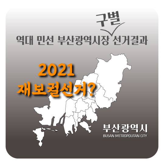 [역대 민선 부산시장선거 구별 결과] 2021년 재보궐선거 전 확인하세요!